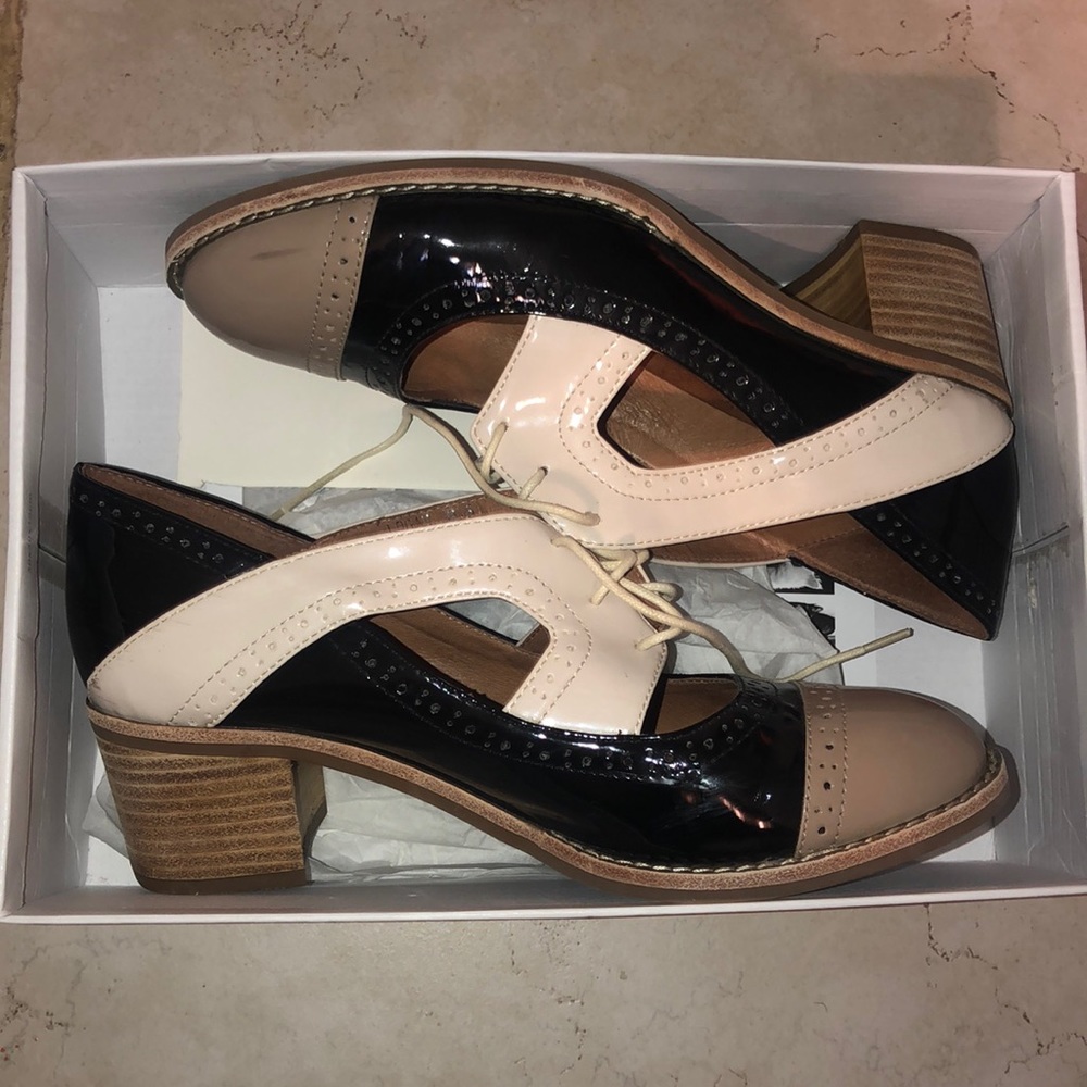 Jeffrey Campbell brogue-style heels